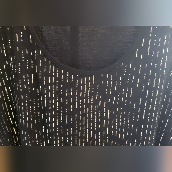 Apt 9.  Black with gold foiled pattern down the front. Excellent used condition. - Picture 2 of 4
